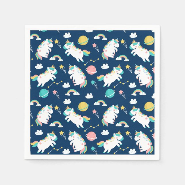 Unicorns Napkins Serviette (Vorderseite)
