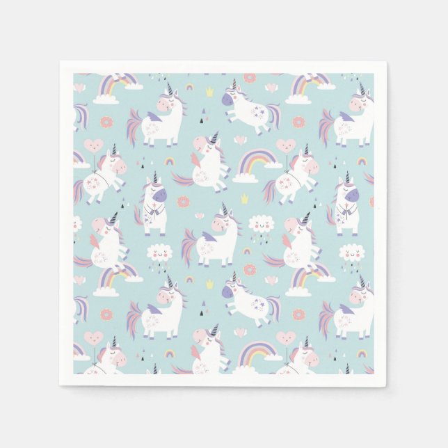Unicorns Napkins Serviette (Vorderseite)