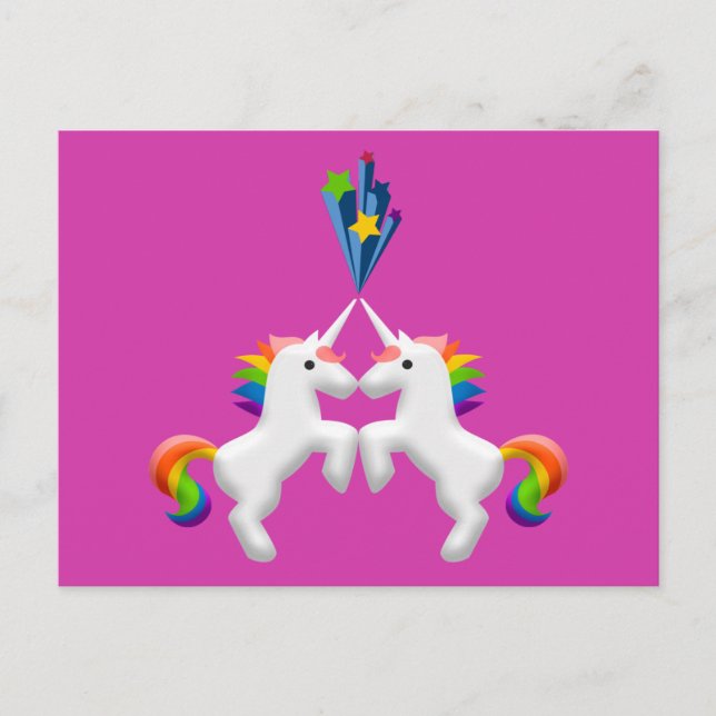 Unicorns Postkarte (Vorderseite)