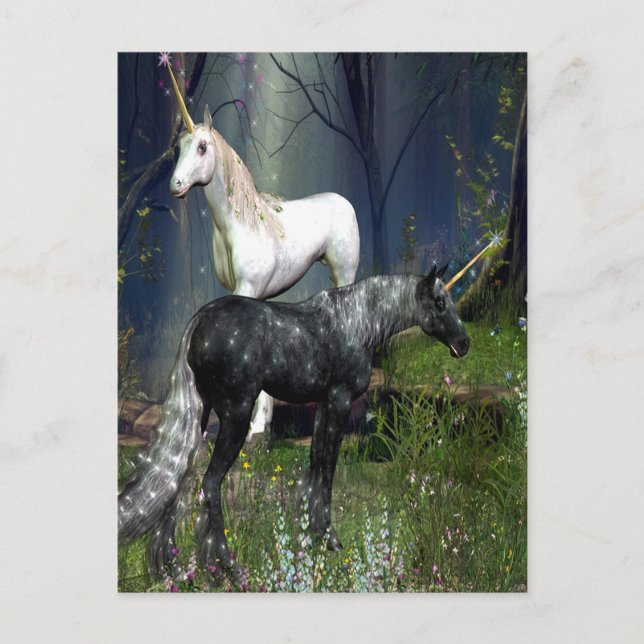 Unicorns Postkarte (Vorderseite)