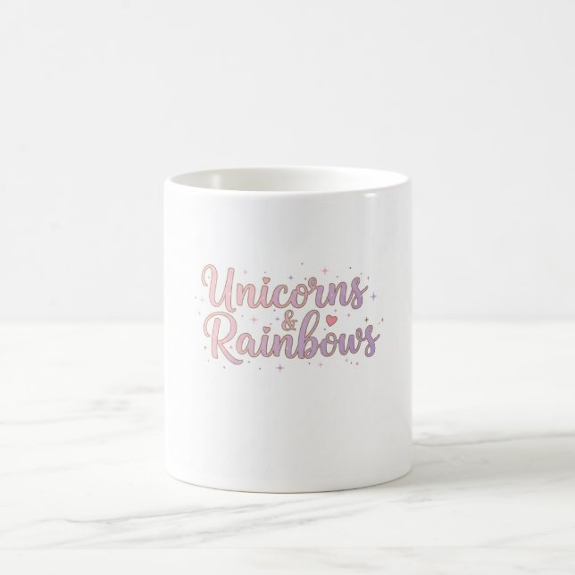 Unicorns & Rainbows Mug Kaffeetasse (Mittel)