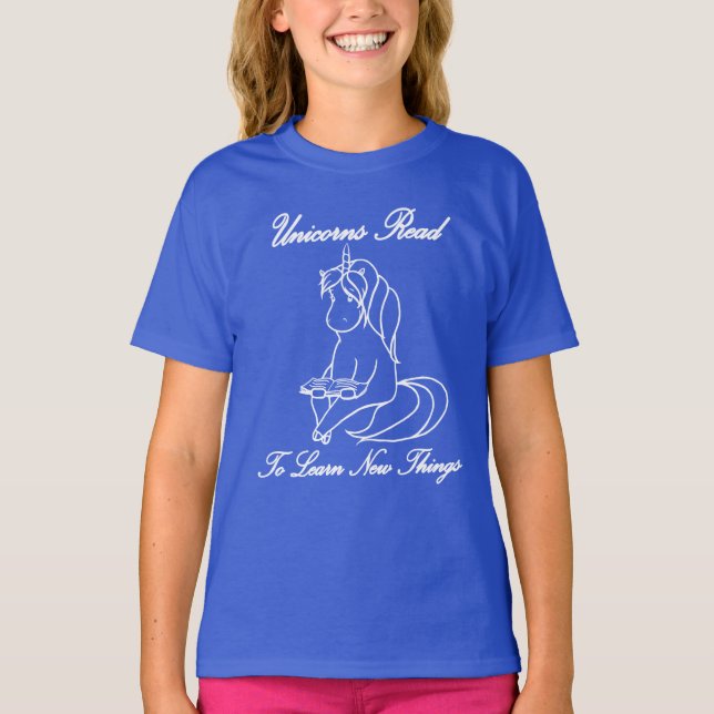 Unicorns Read to Learn New Things T - Shirt - WL (Vorderseite)