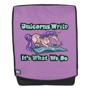 Unicorns schreiben - Das machen wir BackPack Rucksack