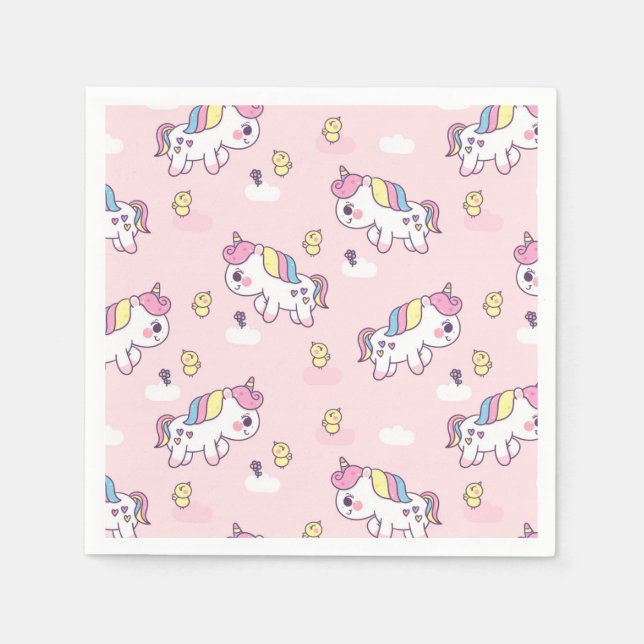Unicorns Serviette (Vorderseite)