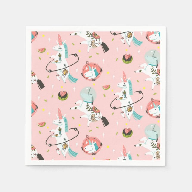 Unicorns Serviette (Vorderseite)