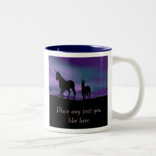 Unicorns Siluet Tasse