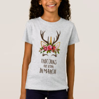 Unicorns sind im März geboren.