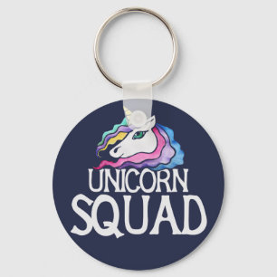 Unicorns Squad Niedlicher Retro Regenbogen Unicorn Schlüsselanhänger