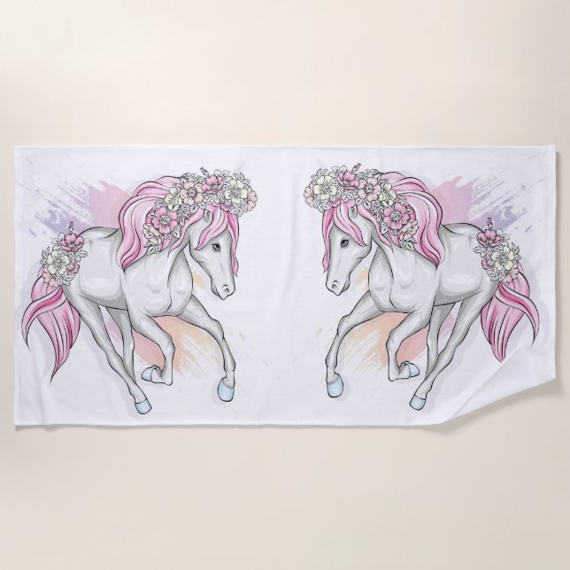 Unicorns Strandtuch (Vorderseite)