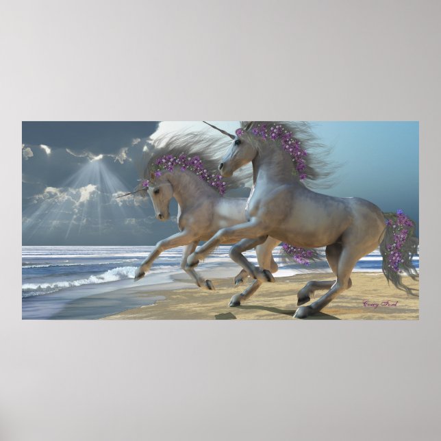 Unicorns Teil 2 Drucken Poster (Vorne)
