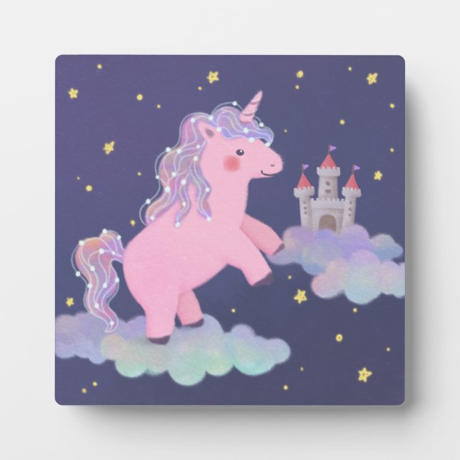 Unicorns Traumfantasy-Illustration Fotoplatte (Vorderseite)