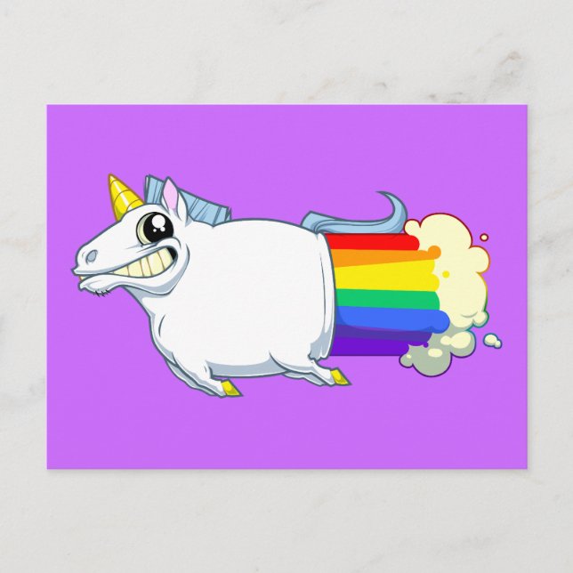 Unicoron Furzen Postkarte (Vorderseite)