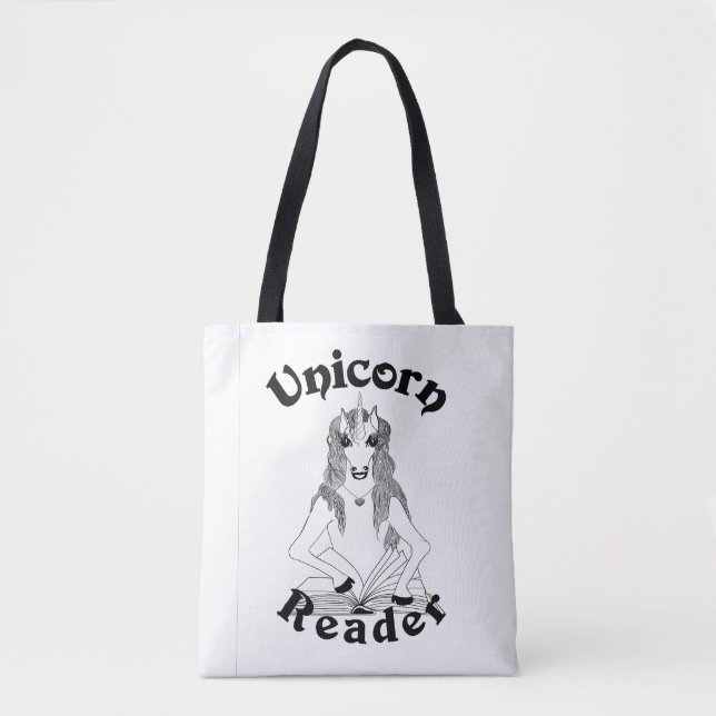 Unicoron Reader - Tote Bag, Mittel Tasche (Vorderseite)