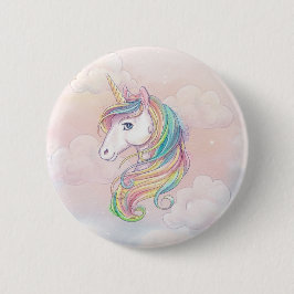 Unicoron-Regenbogen-Geburtstag Gunst für Buttone Button