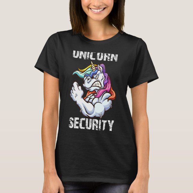Unicorum-Sicherheitspolizei Männer Frauen Kinder T-Shirt (Vorderseite)