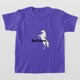 Unicorve Glaube Design - Der T - Shirt für Mädchen