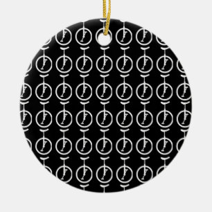 Unicycles Keramik Ornament