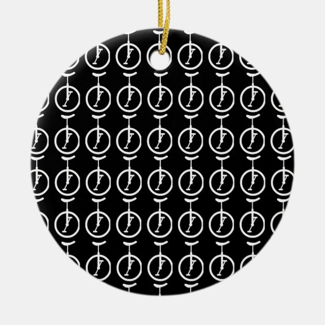 Unicycles Keramik Ornament (Vorne)