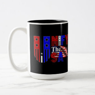 Unified the USA Patriotic Logo Zweifarbige Tasse