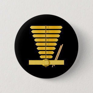 Uniform der amerikanischen Trommel-HauptKostümmarc Button