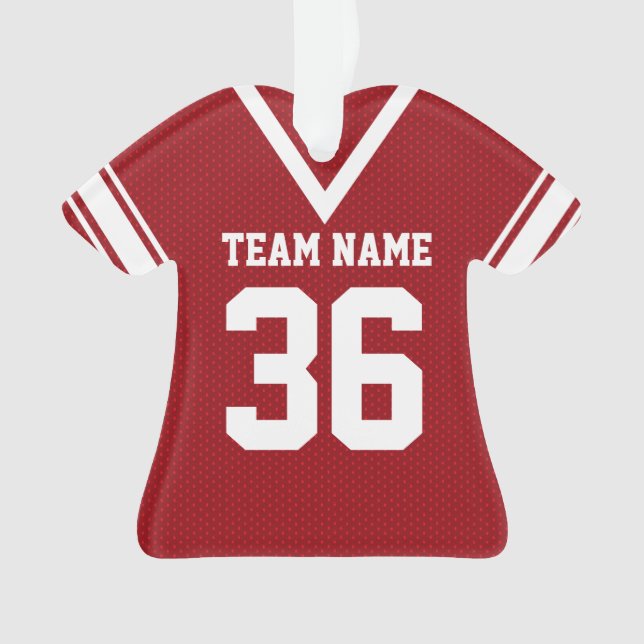 Uniforme de maillot de football rouge avec photo (devant)