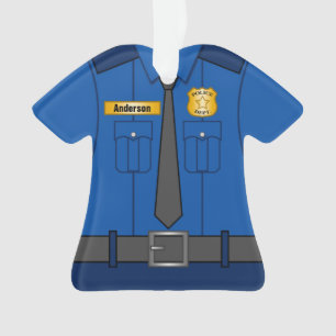 Uniforme de policier de bleu royal personnalisé