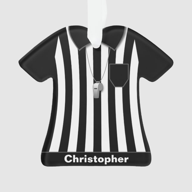 Uniforme noir de douilles d'arbitre personnalisé (devant)