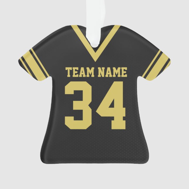 Uniforme noire de football Jersey (devant)