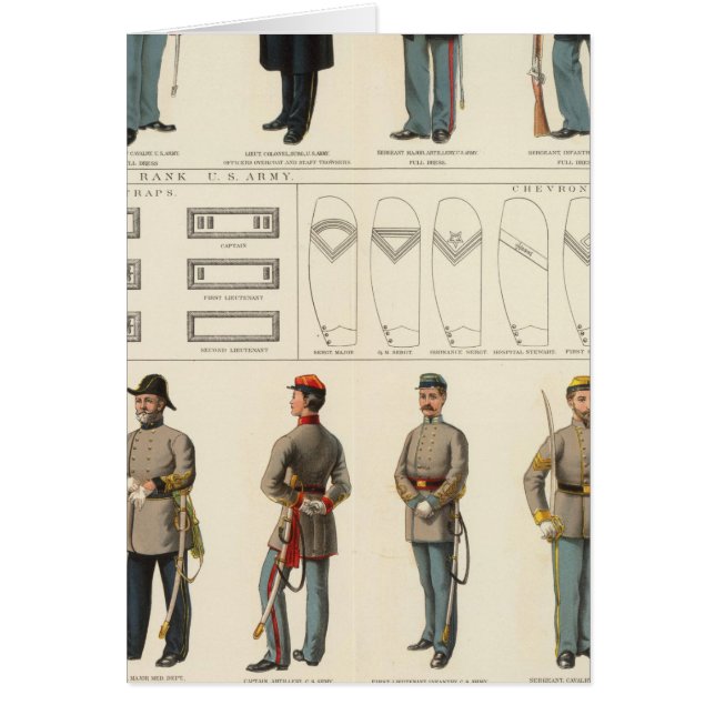 Uniformen, US-, CS-Armeen (Vorne)