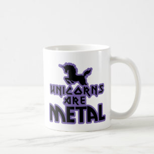 Unikorne sind Metall Kaffeetasse