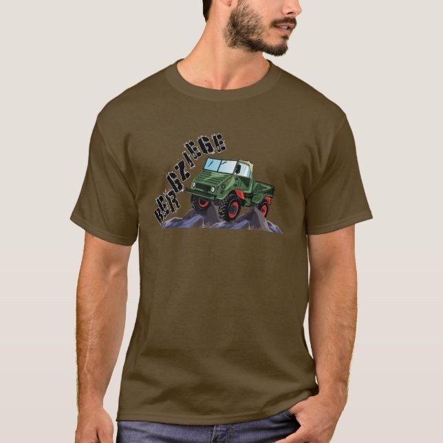 Unimog - Oldtimer - Traktor - 4x4 - T-Shirt (Vorderseite)
