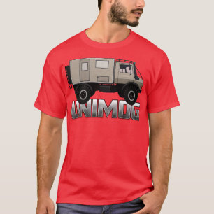 UNIMOG-Überlapper auf schwarz 1 T-Shirt