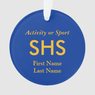 Unioder Highschool Varsity-Buchstabe-Andenken Ornament