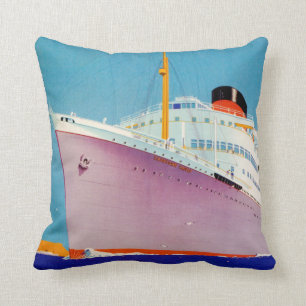 Union Castle ~ The Big Ship Way Kissen