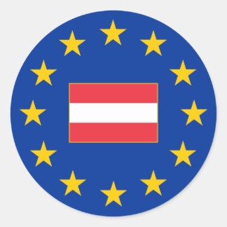 Union européenne Autriche Sticker rond