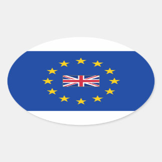 Union européenne Royaume-Uni Sticker ovale