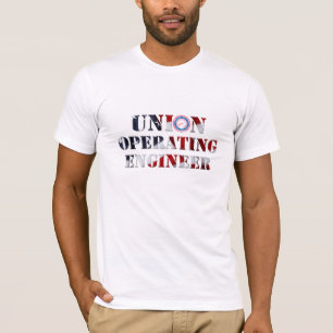 Union fonctionnante de T-shirt d'ingénieur avec l