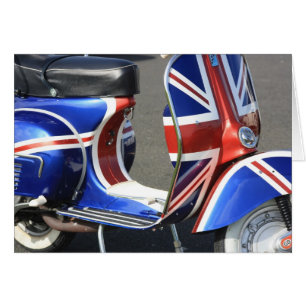 Union Jack auf einer Scooter-Karte