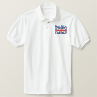 Union Jack besticktes PoloShirt
