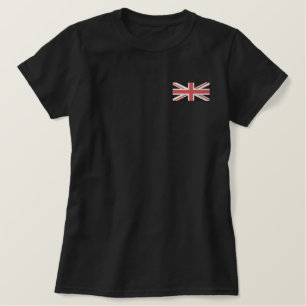 Union Jack Besticktes T-Shirt
