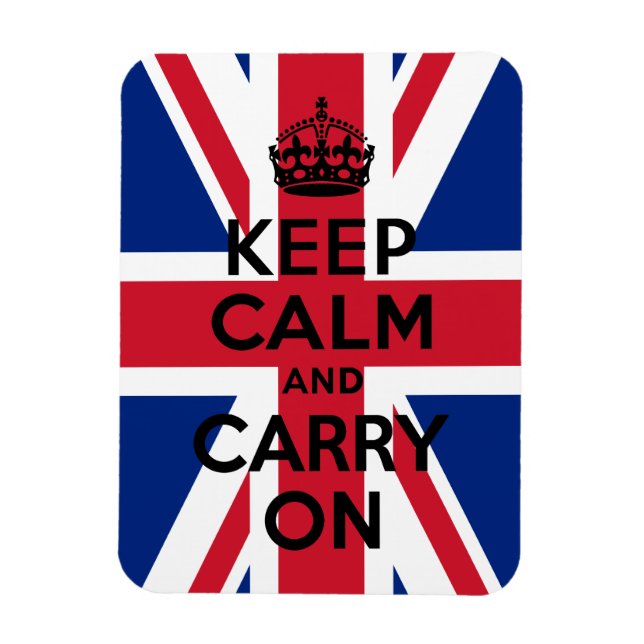 Union Jack bleibt ruhig und führt weiter Magnet (Vertikal)