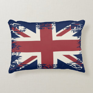 Union Jack (britische Flagge), Grunge-Stil Dekokissen