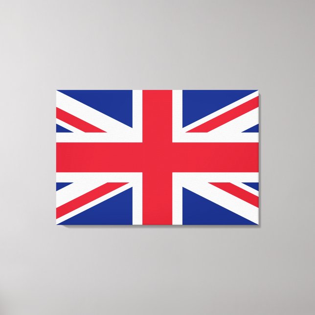 Union Jack ~ Britische Flagge Leinwanddruck (Vorderseite)