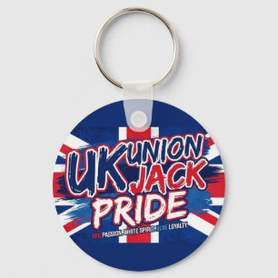 Union Jack Britische Flagge Vintage Personalisiert Schlüsselanhänger