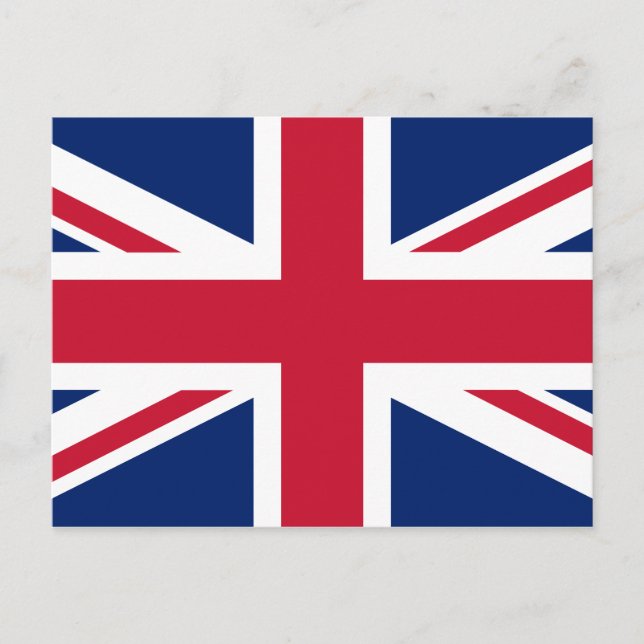 Union Jack British Flag, England Postkarte (Vorderseite)