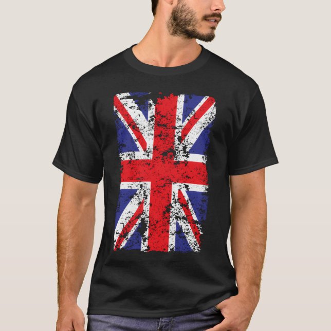 Union Jack British Flag Great Britain Novelty fami T-Shirt (Vorderseite)