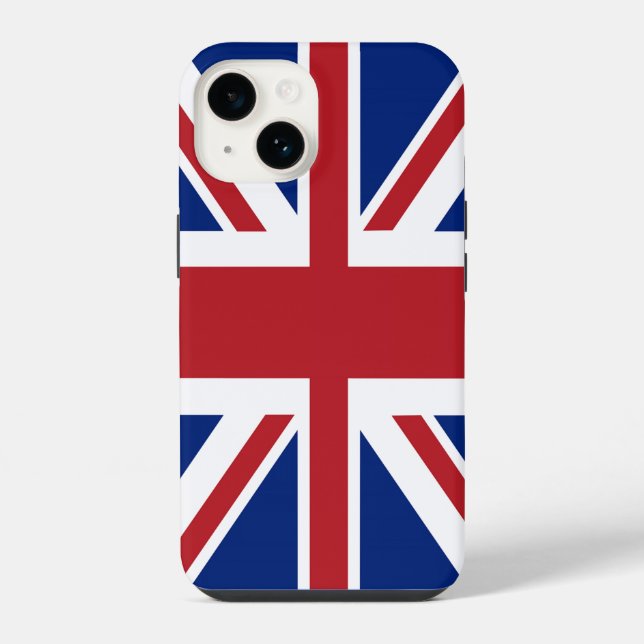 Union Jack British Flag iPhone 14 Hülle (Rückseite)