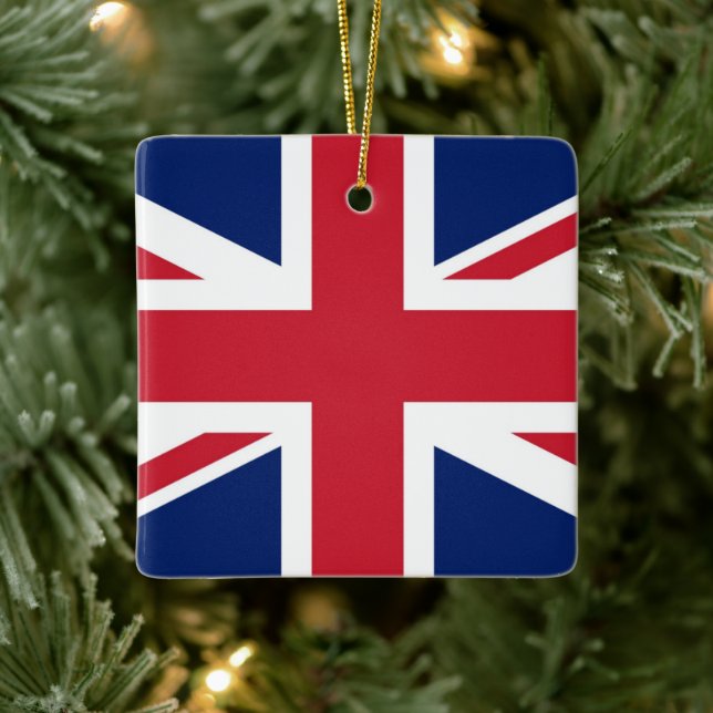 Union Jack British Flag UK Golf Head Cover Keramikornament (Baum)