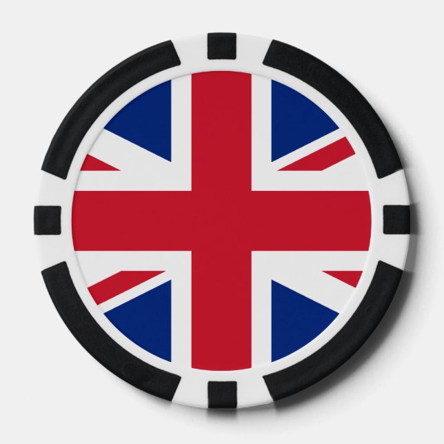 Union Jack Casino Quality Poker Chips (Vorderseite)