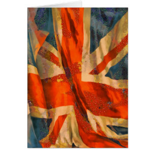 Union Jack du drapeau britannique agitant dans le